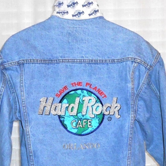 Hard Rock Cafe Other - Vrg Hard Rock Cafe Orlando Jean Jacket S
